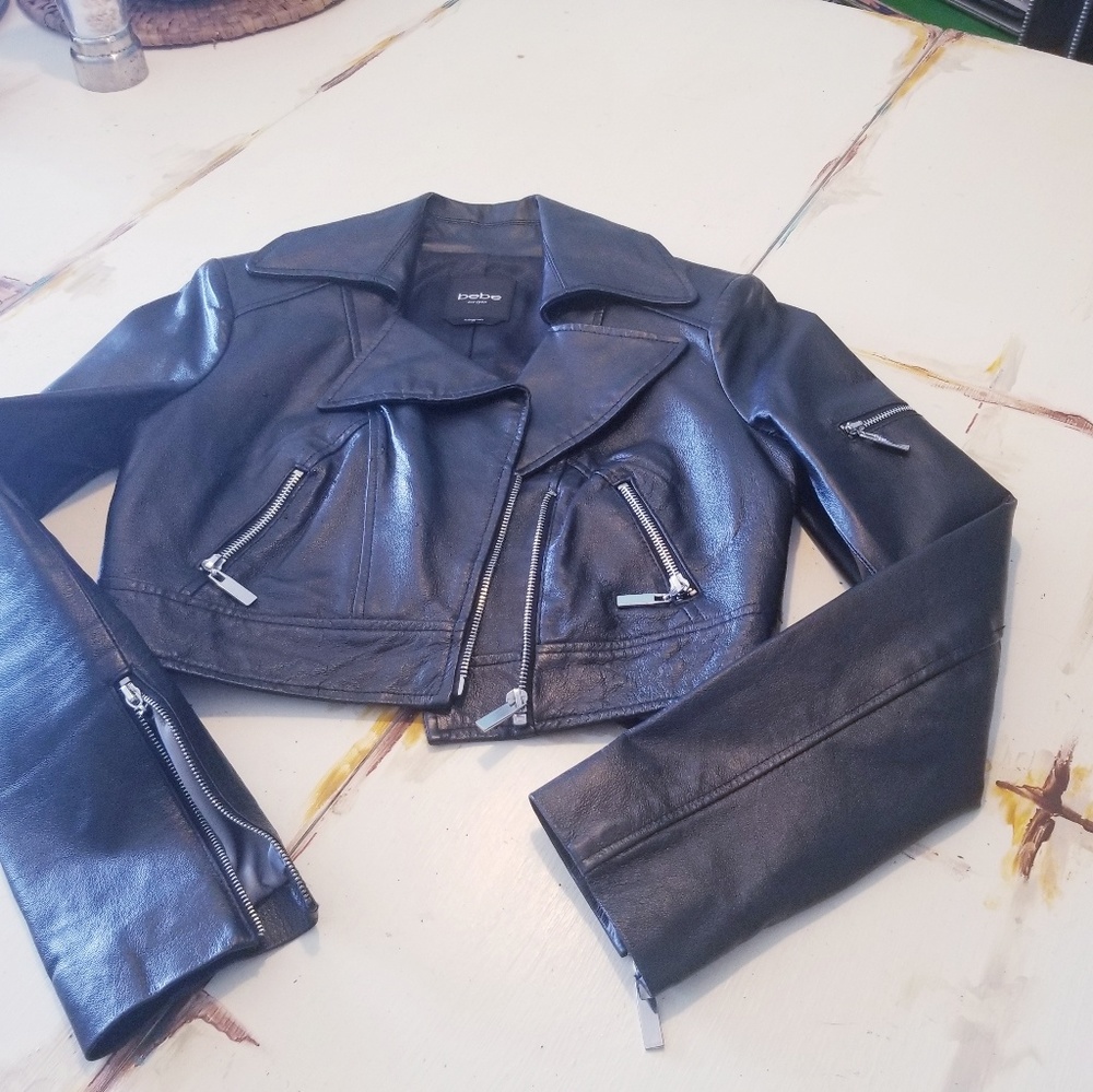 Babe Black Leather Jacket